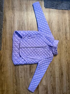 Athleta Quilted Puffer Jacket in Lavender Purple